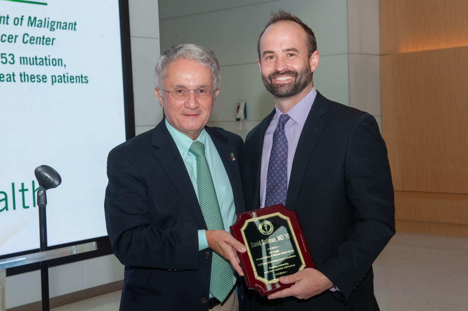 David Sallman, '07, MD '10: 2022 Early Career Achievement Award in Academics Recipient